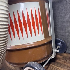 Vintage Mcm Shop-Vac Wet Dry Model 10 Gal Made U.S.A Brown Metal Can Model 777