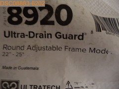 UltraTech Ultra-Drain Guard 8920, 808416101669 Round Adjustable Frame 22″ x 25″