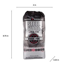 Rhodes American 10121100 Very Fine Steel Wool Pads 8-3/4 L in. (Pack of 6)