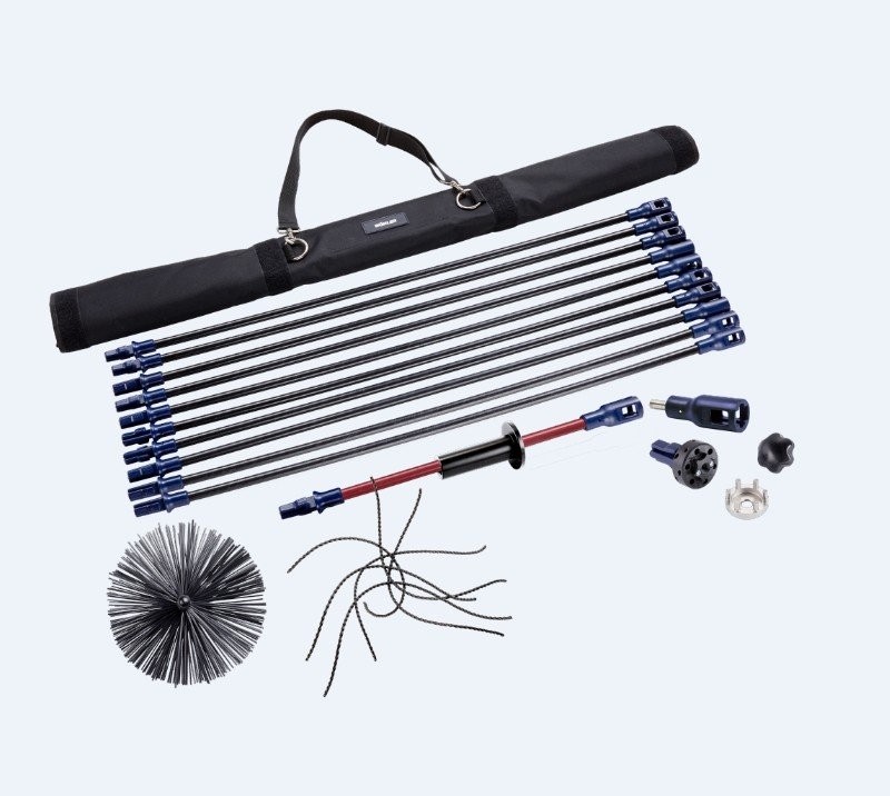 W&ouml;hler 6898 Snap & Sweep&reg; Regular, set chimney