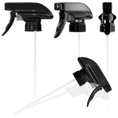 4 Pack Spray Nozzle for Bottles – Replace Broken Sprayers in 4 Pack, Black