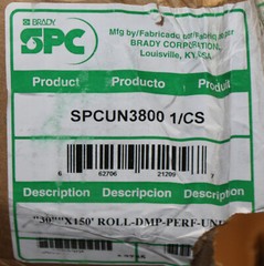 Brady SPC Harsh Chemical Sorbent Roll SPCUN3800, 30″ x 150 ft, 39 Gal Absorbant