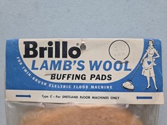 Vintage Brillo Lambs Wool Buffing Pads For Shetland Floor Machines Only – New