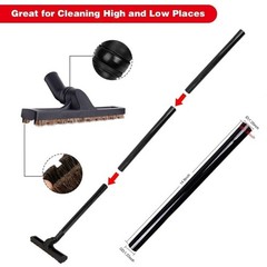 12 Pcs Vacuum Attachments Kit, Universal 2 1/2″ 1 7/8″ 1 3/8″ 12 Pack, Black