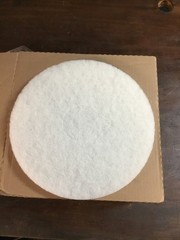 12” White Polishing Pads- Case Of 5. Z-15