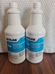 Lot of 2 Ecolab Neutral Creme Cleanser 32 oz each 6102087