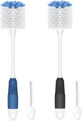 2 Pack Long Flexible Handle Bottle Brush Cleaner Multipurpose Cup Scrubber