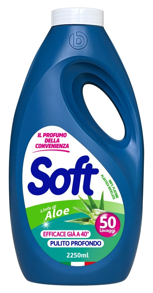 Soft Liquid Washing Machine 50 Doses Aloe Vera 2250 Ml.
