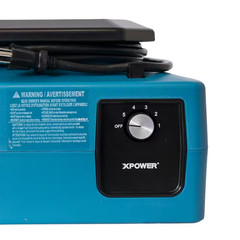 1/3 HP 1150 CFM 5-Speed Sealed Motor Low Profile Air Mover, Floor Fan, Carpet Dr