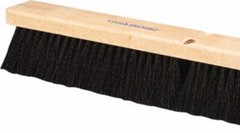 PRO SOURCE 18″ Push Broom Head: Poly Bristles, Wood Block, Handle Not Incl
