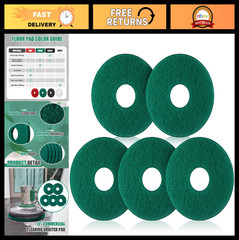 12″ Cleaning Orbiter Pads – 5 Pcs Commercial Floor Buffer for Hardwood Maintenan