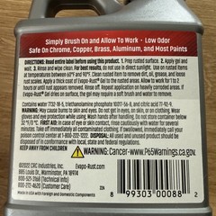 CRC Evapo-rust Gel Rust Remover, 8 Fl Oz, Rust Remover for Vertical Surfaces