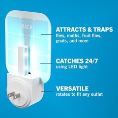 Safer Home Indoor Fly Trap SH502 Fruit Gnat Trap w Glue Cards