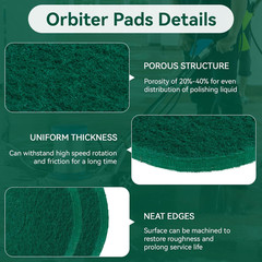 Cleaning Orbiter Pads 437.056 for Oreck 550MC Orbiter Floor Machine, 12 Inch