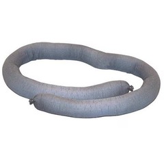 Oil-Dri L90312 Sorbent Sock, 24 Gal, 3 In X 10 Ft, Universal, Gray, 6 Pk