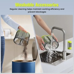 Mattress Vacuum Cleaner, 15Kpa Strong Suction Bed Vacuum with 273nm UV-C Light