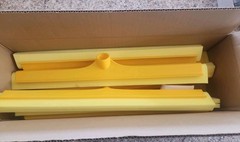 SPARTA 4156704 18in Double Foam Floor Squeegee Yellow 36 total (6 -6 Packs) NEW