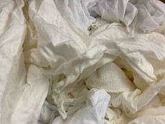 Cottonall White Knit Blend Knitted Wiping Cloths 5lb Box Rags