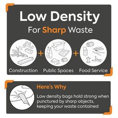 Coastwide 55-60 Gallon Trash Bag 38 X 58 Density 1.5 Mil Black 100 Bags/Box