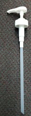 1/8 oz plastic pump, white for gel sanitizer, lotion soap, fits gallon container
