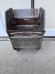 Vintage Geerpres Mop Bucket With Wringer Press AND Economy No.102 Mop Wringer