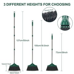Broom Outdoor Indoor Commercial with 50 inches Long Black