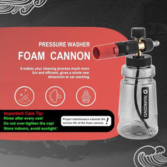 Raincovo Foam Cannon Wide Mouth for Pressure Washer, Thick Snow Lance…