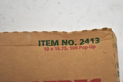 Horizon Tuffall Wipes Medium/Heavy Duty 10″ x 16.75″ Pop-Up Item 2413 Open Box