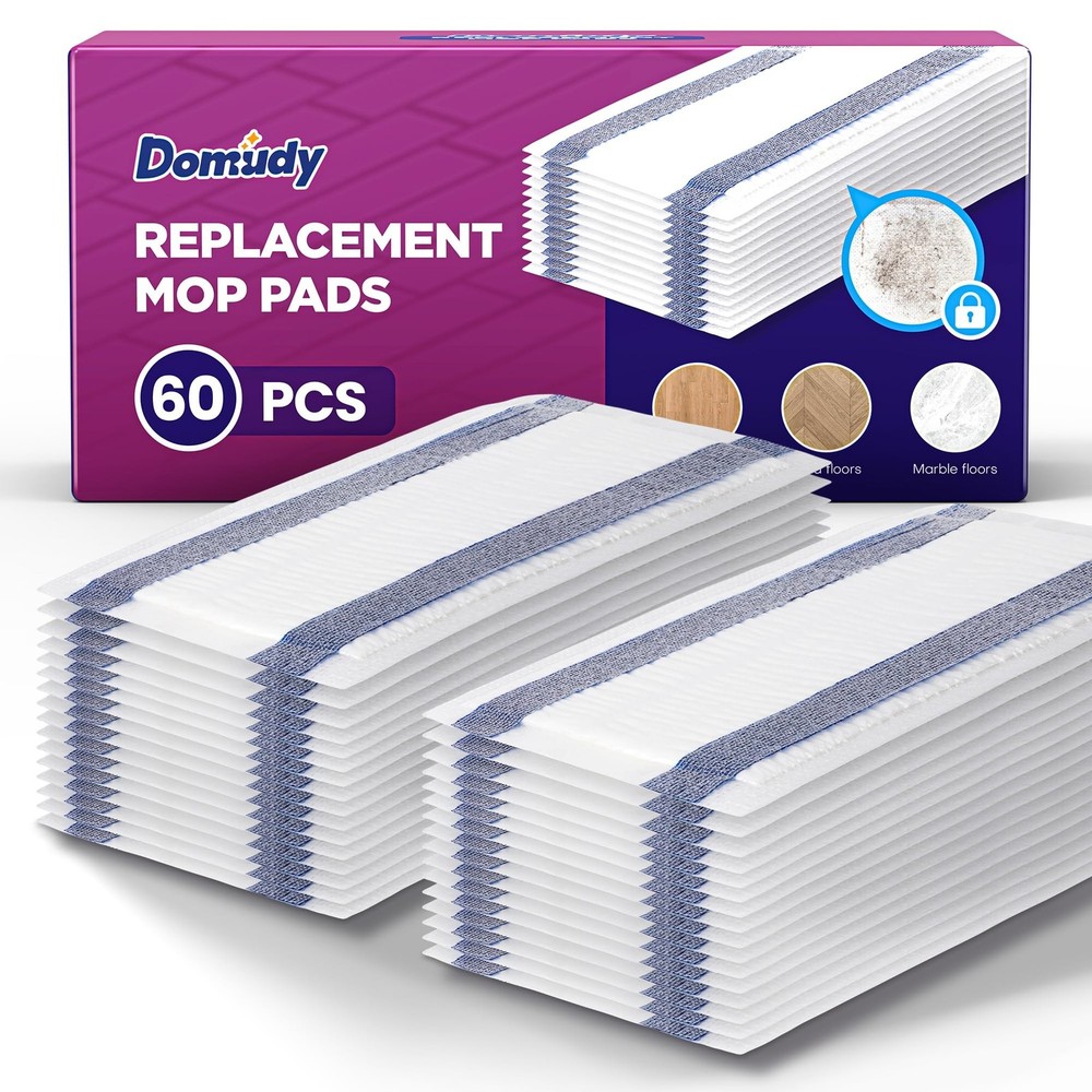4-Layer Super Absorbent Pad Refills for Swiffer Wet Jet Mop, Heavy Duty & No-…