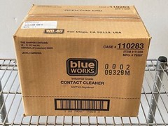 6 new Blue Works #11028 – Industrial Grade Contact Cleaner, 11 oz. Spray Cans