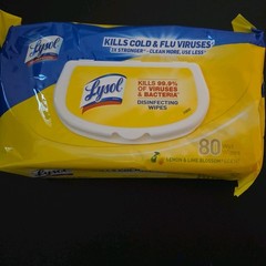 Lysol Disinfecting Wipes Lemon & Lime Blossom 6x80ct MPN 99716