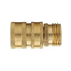 M MINGLE Garden Hose Quick Connect Fitting, Brass