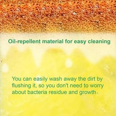 Cleaning Sponge,32 Pack Dual-Sided 3.95”L*2.75”W1.18”Th, Green/Yellow