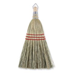 Boardwalk® Whisk Broom, Corn Fiber Bristles, 10 Wood Handle, Yellow, 12/Carton