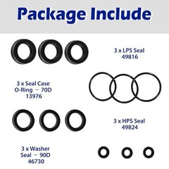 76975 Rubber Seal Kit for CAT Pump 4DNX Pumps 4DNX25GSI 4DNX27GSI (12pcs)
