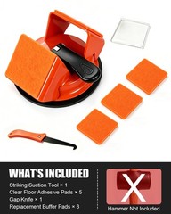 Floor Gap Fixer Tool for Laminate & Vinyl Flooring, 120 mm Orange