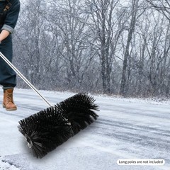 9 Teeth Broom Head Sweeper, 55*25cm Rolling Brush Head, Artificial Grass Brush