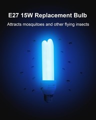 Dichroma E27 15W U Type Replacement Bulb For 15W Bug Zapper Compatible Homesuit