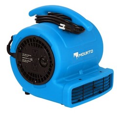 MOUNTO 1/4hp 1000cfm Air Mover Floor Blower Fan for Drying, Cooling, Ventilation