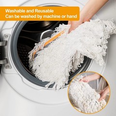 CLEANHOME 36″ Commercial Dust Mops for Floor Cleaning Heavy x 59″, Gray