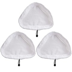 3Pcs Triangular Steam Mop Replacement Pads, Washable Microfiber Cleaning Pads…