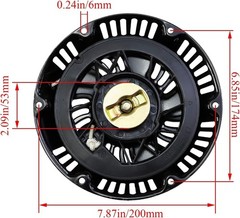 abliubale Pull Start Recoil Starter Assembly Compatible with Harbor Black