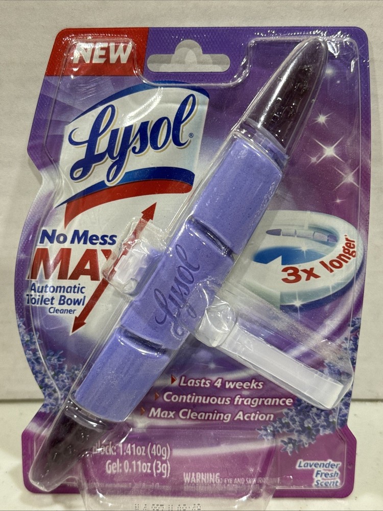 Lysol Automatic Toilet Bowl Cleaner Lavender Fresh No Mess Max Vintage New NOS
