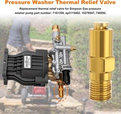 7101359 Pressure Washer Thermal Relief Valve 1/4″ NPT for Simpson Pump AP3119462