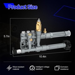 AR42518 Pressure Washer Pump Head for Troy Bilt RMW SRMW Pumps RMW2G20 Black