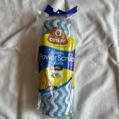 O-Cedar Power Scrub Microfiber Mop Refill Blue New Sealed