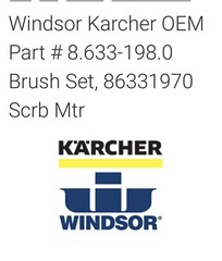 86331970 Windsor Karcher Chariot I Scrub 20 Brush Motor Assembly OEM 86331970