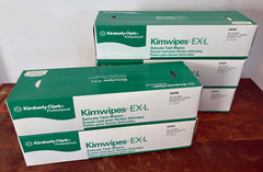 Kimwipes EX-L Delicate Task Wipers 34256 Professional Qty 5 Boxes, 140 wipes ea