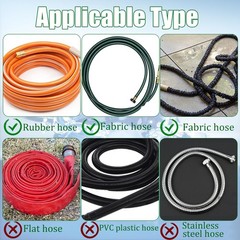 10 Sets Expandable Garden Hose Repair Kit, 0.24 to 0.40 inches, Green