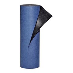 Pig Mat3250 Sorbent Pad, 5 Gal, 32 In X 50 Ft, Universal, Blue, Polyester,